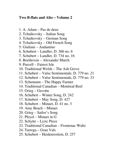 Two B Flats And Alto Clarinet Trios Volume 2 Page 2