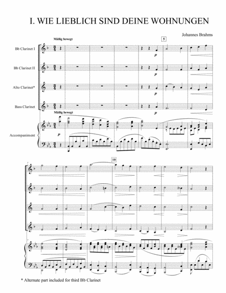 Two Brahms Quartets For Clarinet Quartet Page 2