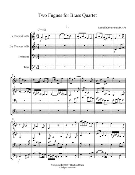 Two Fugues For Brass Quartet Page 2