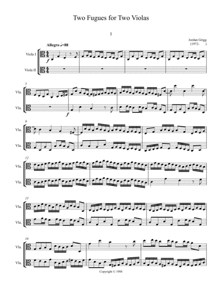 Two Fugues For Two Violas Page 2