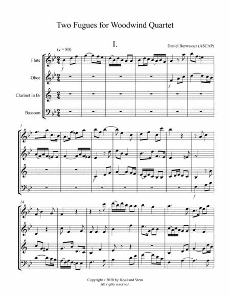 Two Fugues For Woodwind Quartet Page 2