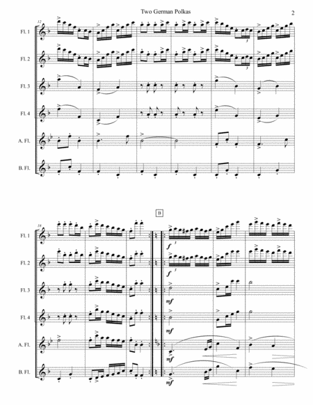 Two German Polkas Flute Choir Page 2