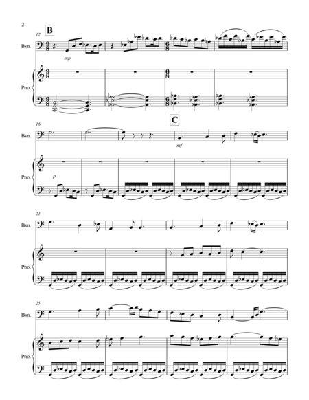 Two Nocturnes For Bassoon Piano Page 2