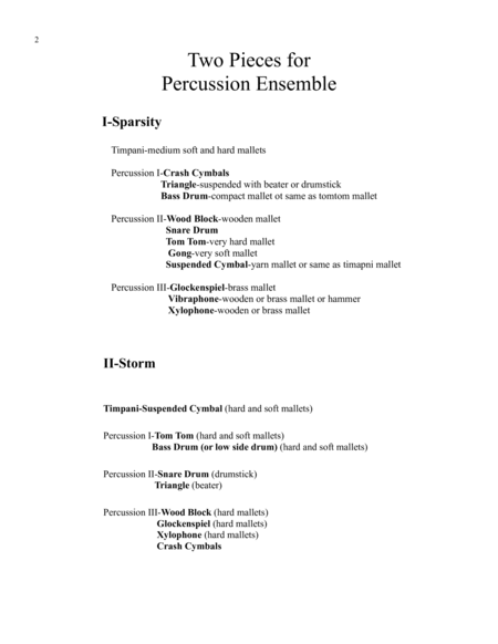 Two Pieces For Percussion Ensemble Page 2