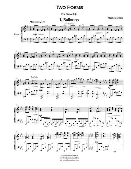 Two Poems For Solo Piano Page 2
