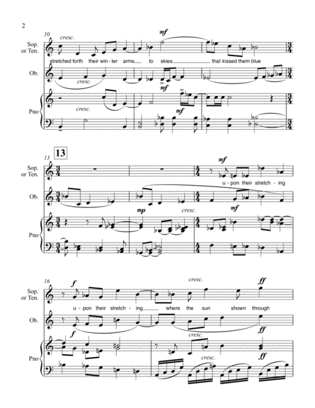 Two Visions High Voice Oboe And Piano Page 2