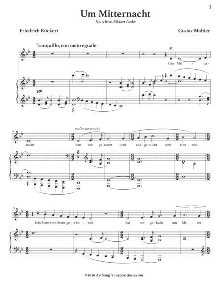 Um Mitternacht Transposed To G Minor Page 2