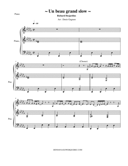 Un Beau Grand Slow Score Et 5 Partitions Page 2