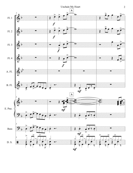 Unchain My Heart Flute Choir Page 2