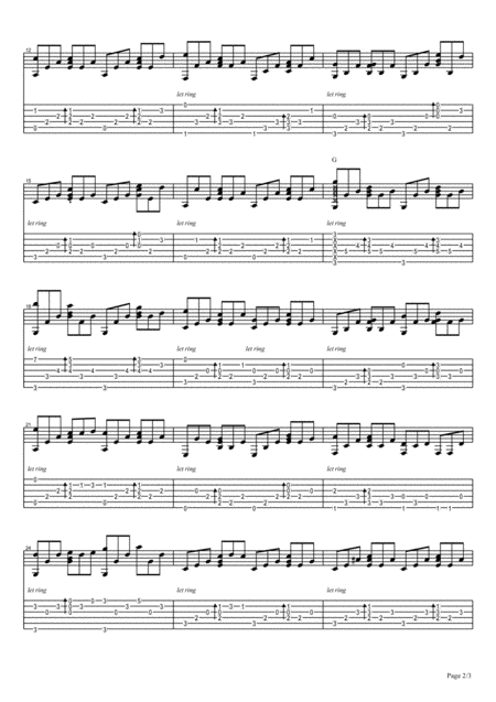 Unchained Melody Fingerstyle Page 2