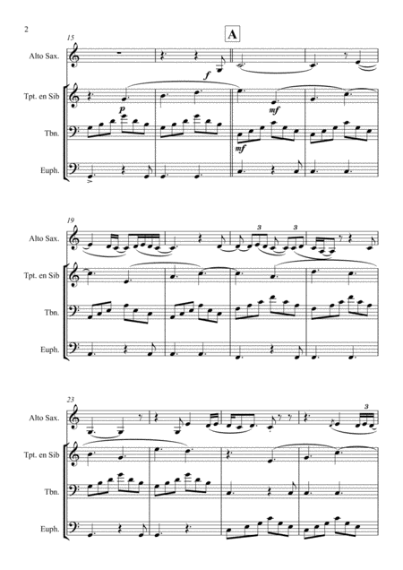 Unchained Melody Ghost For Alto Saxophone Trumpet Trombone And Euphonium Page 2