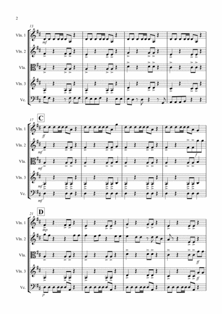 Under Pressure For String Quartet Page 2