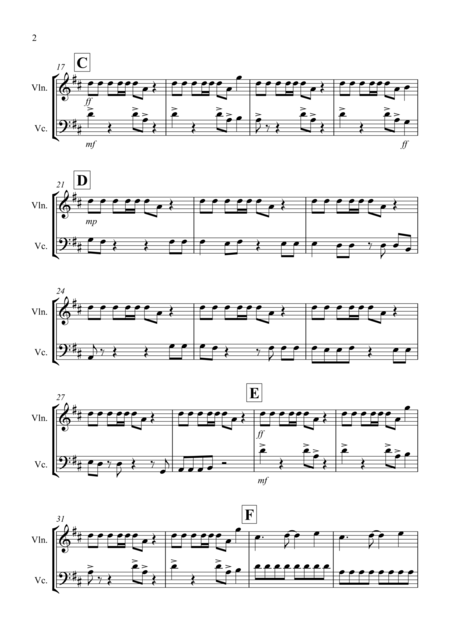Under Pressure For Violin And Cello Duet Page 2
