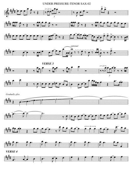 Under Pressure Tenor Sax Page 2