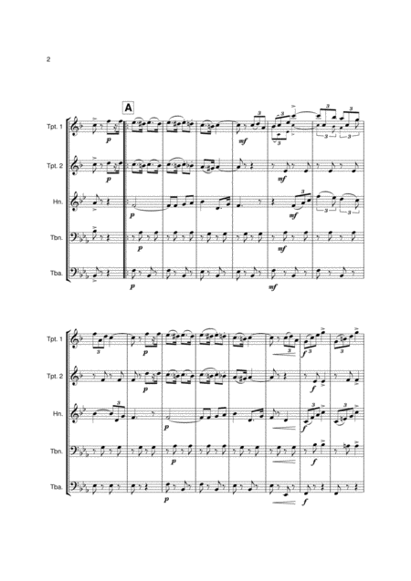 Under The Double Eagle Brass Quintet Page 2