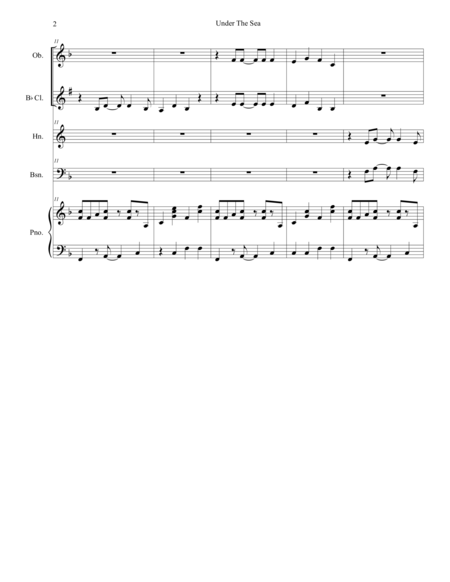 Under The Sea For Woodwind Quintet Page 2