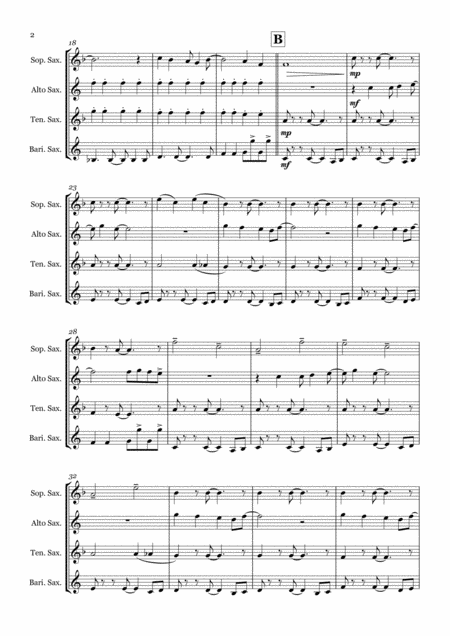 Underneath The Tree By Kelly Clarkson Saxophone Quartet Satb Page 2