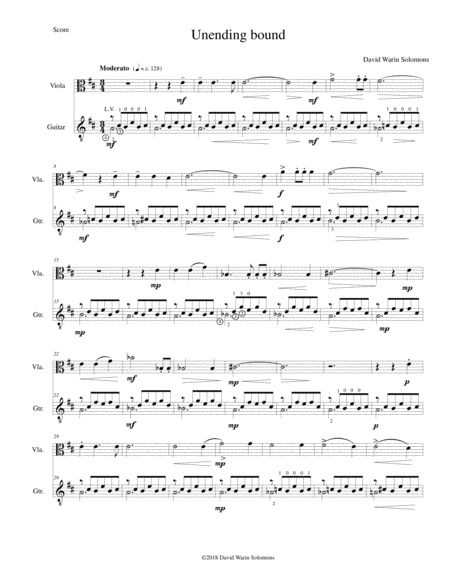 Unending Bound For Viola And Classical Guitar Page 2