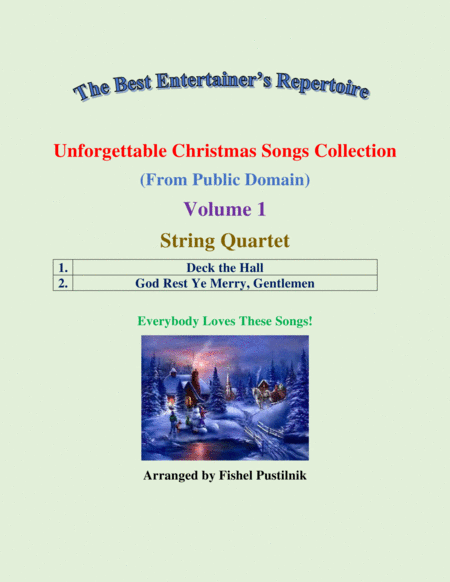 Unforgettable Christmas Songs Collection From Public Domain For String Quartet Volume 1 Video Page 2