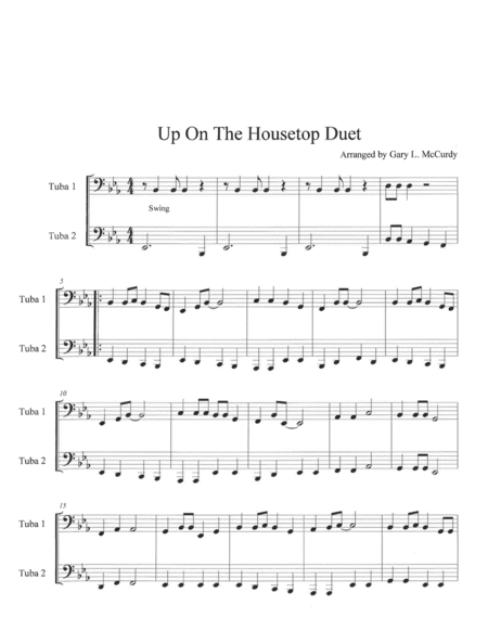 Up On The Housetop Tuba Duet Page 2
