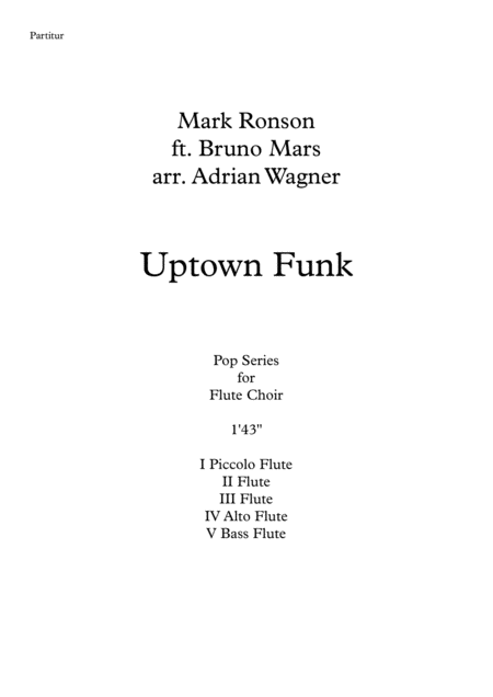 Uptown Funk Flute Choir Arr Adrian Wagner Page 2