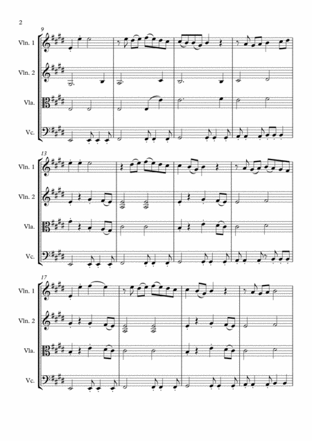 Uptown Girl Arranged For String Quartet By Greg Eaton Score And Parts Perfect For Gigging Quartets Page 2