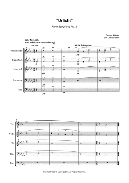 Urlicht From Symphony No 2 Page 2