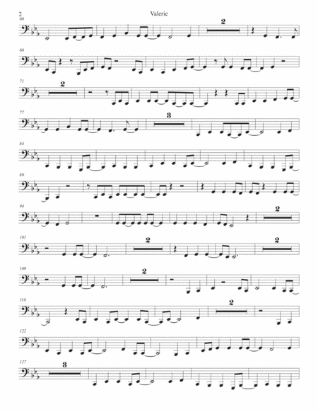 Valerie Original Key Tuba Page 2