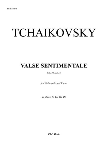 Valse Sentimentale Op 51 No 6 For Violoncello And Piano As Played By Yo Yo Ma Page 2