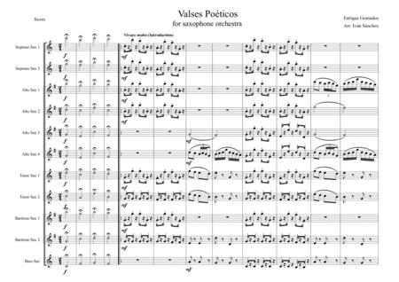 Valses Poticos For Saxophone Orchestra Enrique Granados Arr Ivn Snchez Iglesias Page 2