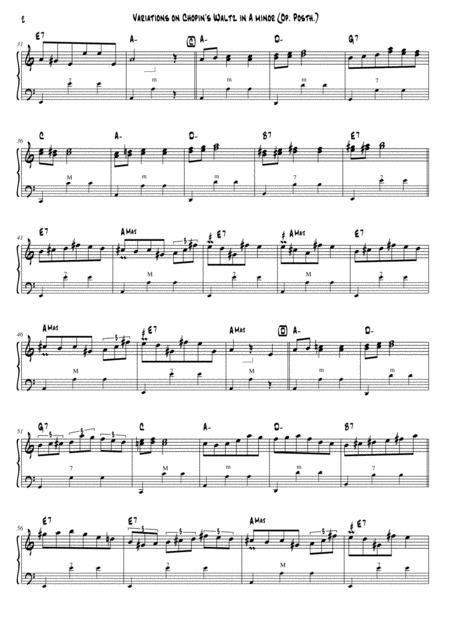 Variations For Accordion On Chopins Waltz In A Minor Op Posth Page 2