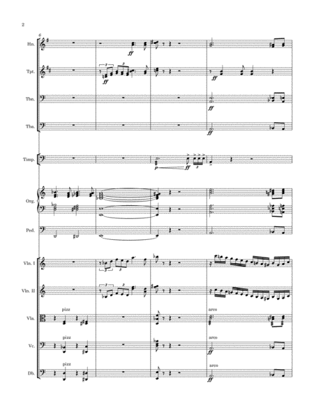 Variations For Organ Brass Strings And Timpani Page 2