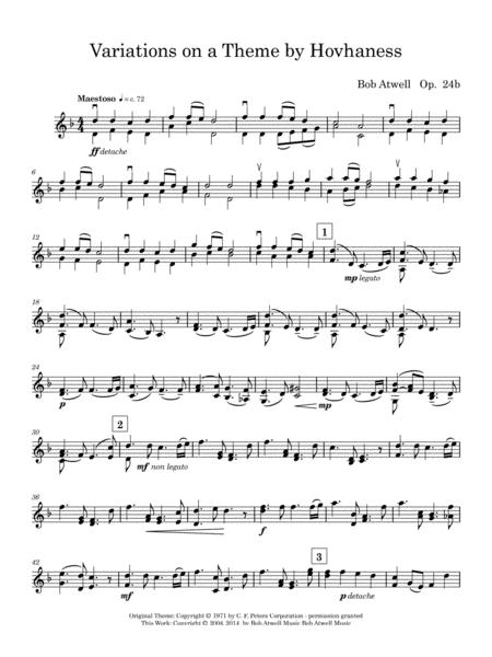 Variations On A Theme By Hovhaness Violin Page 2