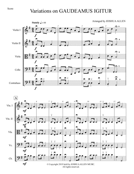 Variations On Gaudeamus Igitur Page 2