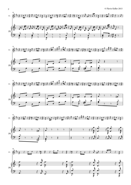Variations On L Ci Darem La Mano By L V Beethoven Transcription For Clarinet In B Flat And Piano Page 2