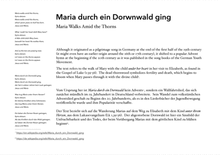 Variations On Maria Walks Amid The Thorns Variationen Ber Maria Durch Ein Dornwald Ging For Cello Quartet Page 2