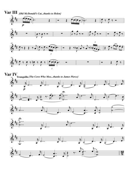 Variations On Old Mcdonalds Farm Violin 1 Page 2