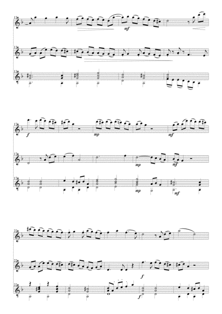 Variations On Papirossen Trio For Alto Recorder Violin Guitar Page 2