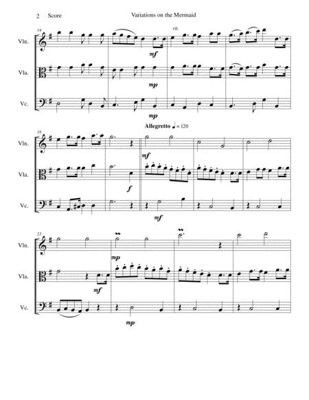 Variations On The Mermaid For String Trio Page 2