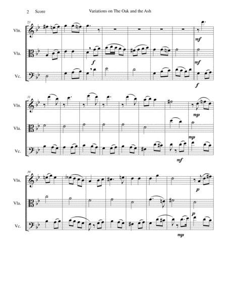 Variations On The Oak And The Ash A North Country Maid For String Trio Page 2