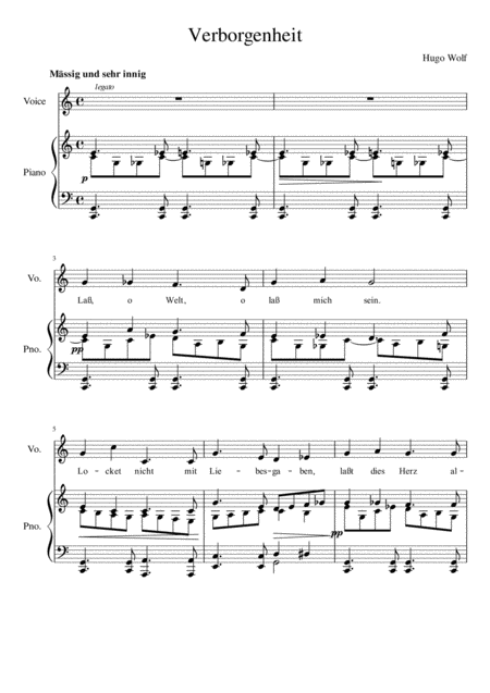 Verborgenheit C Major Page 2