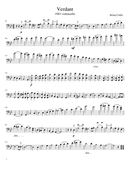 Verdant Solo Parts Page 2