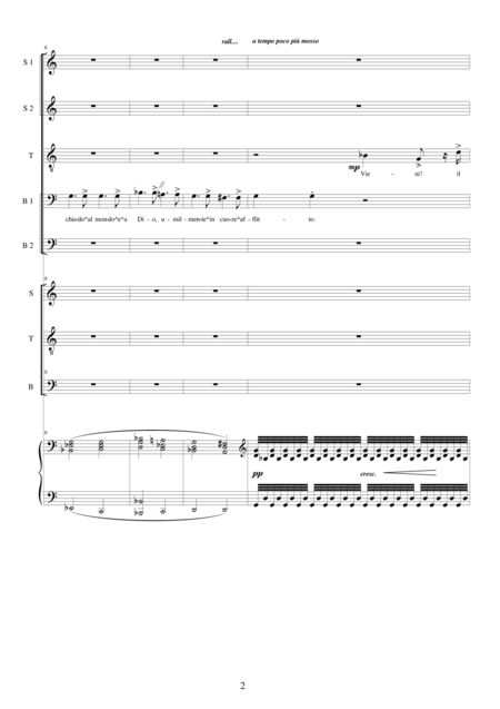 Verdi I Lombardi Alla Prima Crociata Act1 Ii Qui Nel Luogo Santo E Piot Assale Un Tremito Solo Voices Choir Stb And Piano Page 2