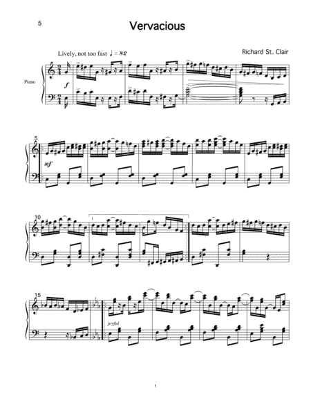 Vervacious Rag For Solo Piano Page 2