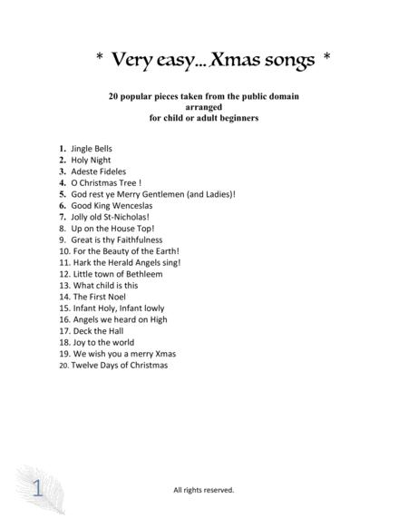 Very Easy Xmas Songs For Piano Solo Page 2