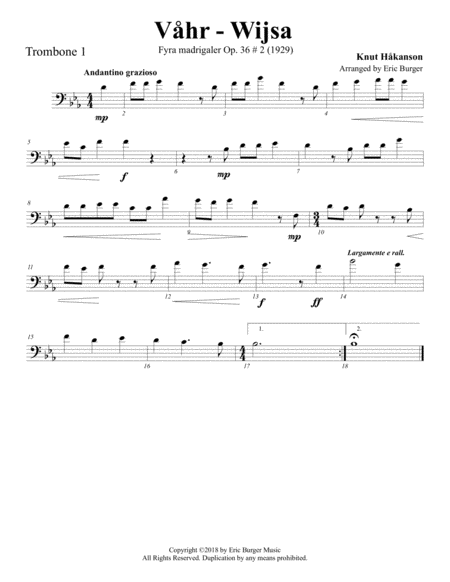 Vhr Wijsa For Trombone Or Low Brass Quartet Page 2