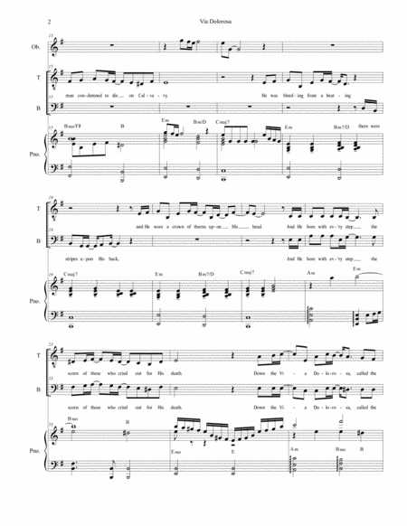 Via Dolorosa For 2 Part Choir Tb Page 2