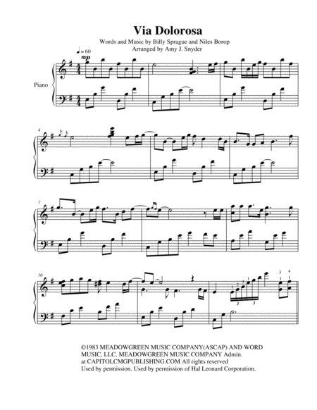 Via Dolorosa Piano Solo Page 2