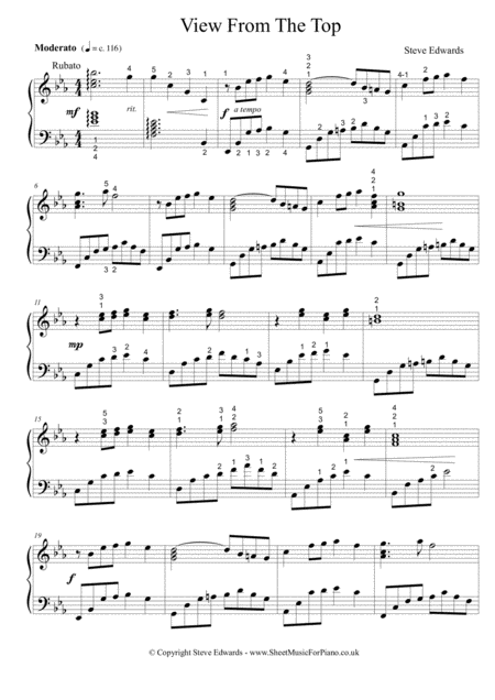 View From The Top Intermediate Piano Solo Page 2