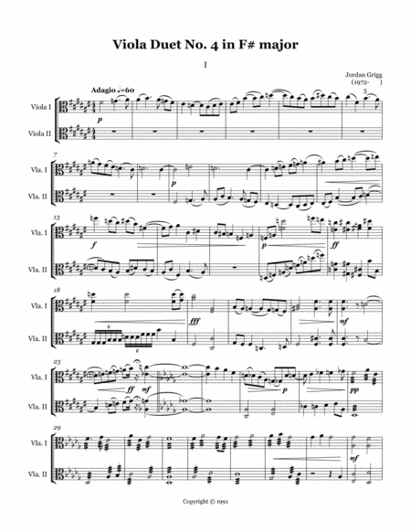 Viola Duet No 4 In F Sharp Major Page 2